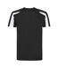 T-shirt sport contraste homme noir/blanc arctique Just Cool-2