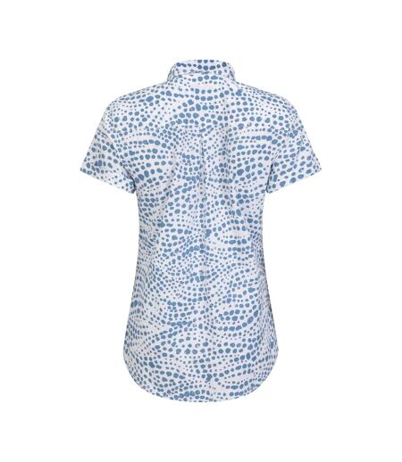 Mountain Warehouse Womens/Ladies Coconut Spotted Short-Sleeved Shirt (Blue) - UTMW2756