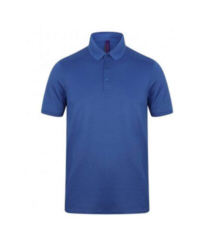 Henbury Mens Stretch Microfine Pique Polo Shirt (Royal) - UTPC2951