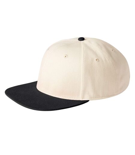 Casquette De Baseball Adulte Naturel Noir Beechfield