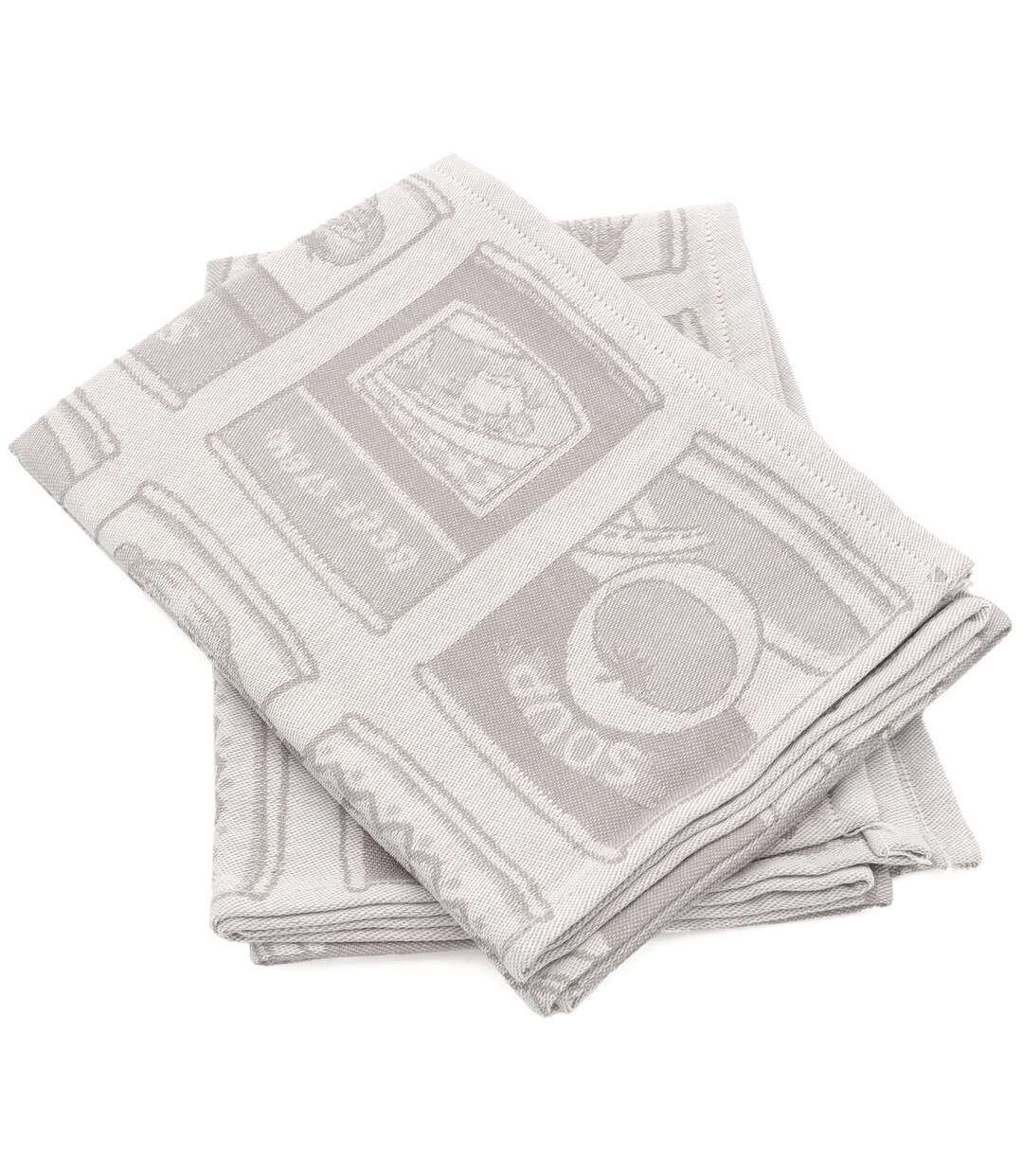 Lot de 2 torchons de cuisine toile coton SOUP-1