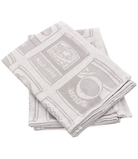 Lot de 2 torchons de cuisine toile coton SOUP