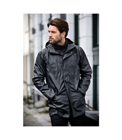 Nimbus Mens Huntington Hooded Waterproof Fashion Raincoat (Charcoal)