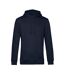 B&C Mens Organic Hooded Sweater (Navy Blue) - UTBC4690-1