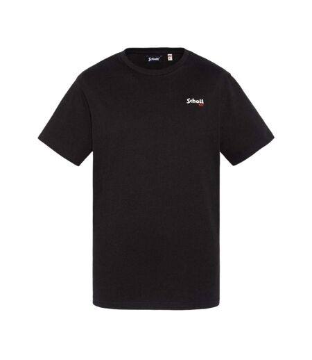 T-shirt brodé noir homme schott nyc - m