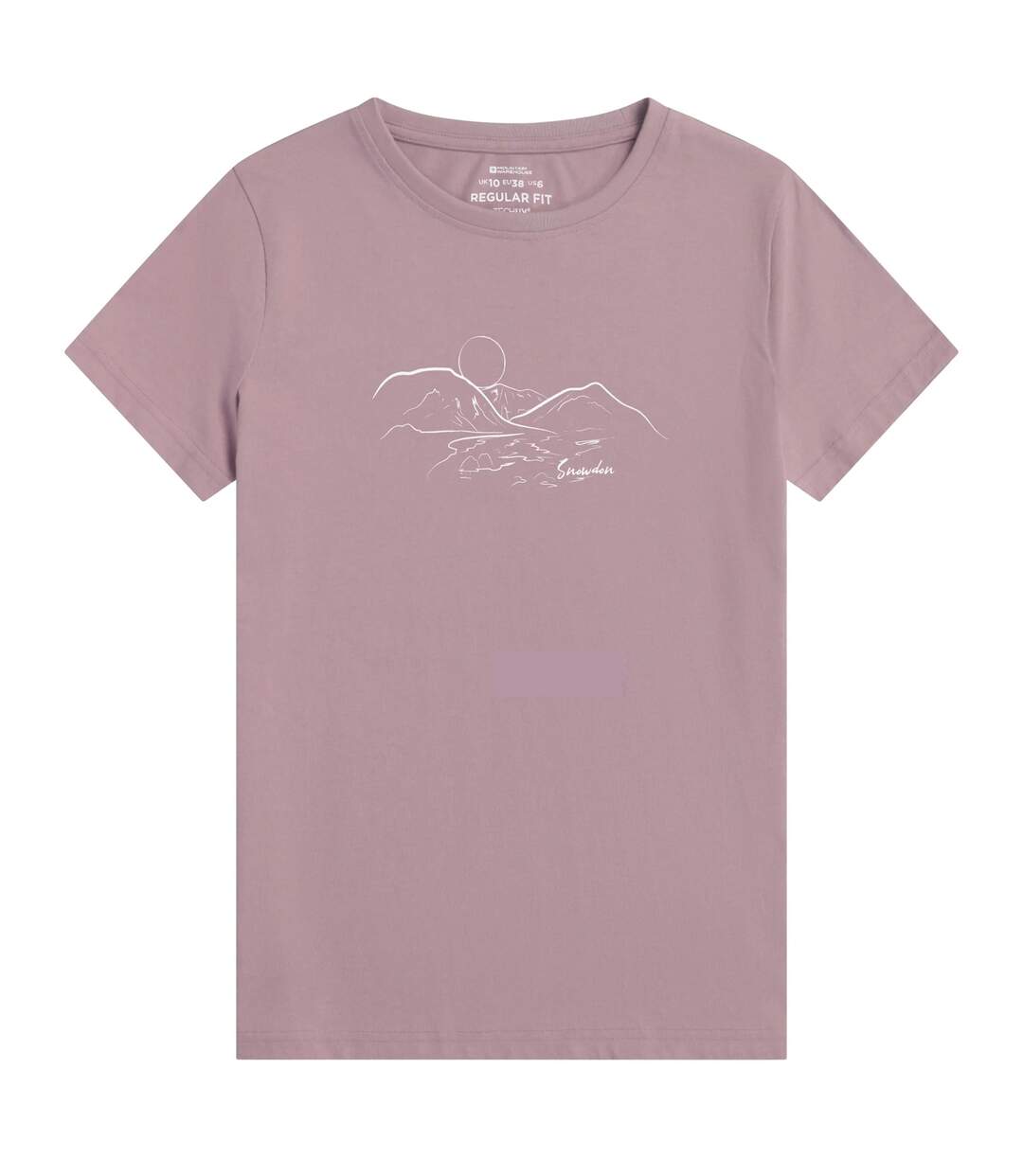 T-shirt À Manches Courtes Et Coupe Décontractée Imprimé Graphique Snowdon Pour Femme Rose Mountain Warehouse-1