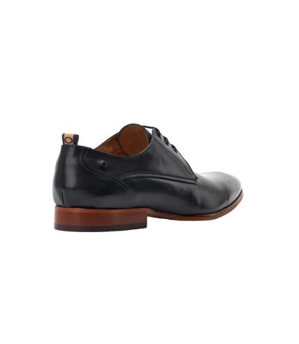 Mens gambino leather brogues black Base London