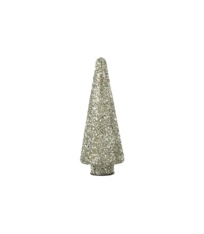 Sapin de Noël Déco à Paillettes Ethel 32cm Argent