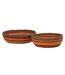 Lot de Coupelles Déco Tierra 41cm Marron-1
