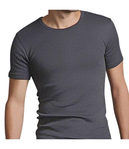 Mens Cotton Thermal Underwear Short Sleeve Top