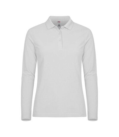 Polo Manches Longues Manhattan Femme Blanc Clique