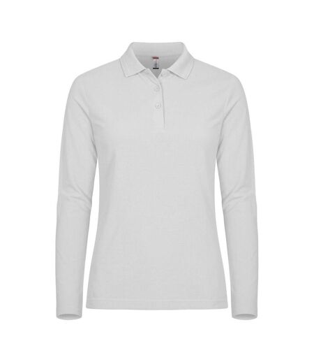 Polo Manches Longues Manhattan Femme Blanc Clique