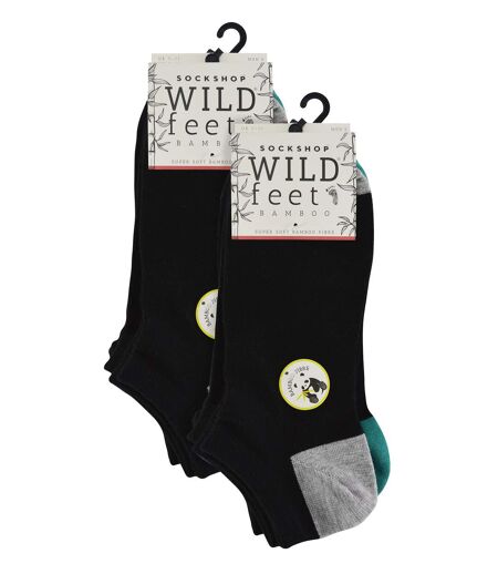 Wildfeet - 10 Pack Mens Bamboo Trainer Sport Socks