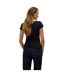 T-shirt Motif/style Uni Femme Noir Vero Moda-3