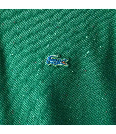Mens Speckle Cotton Pique Classic Polo Shirt Green Lacoste