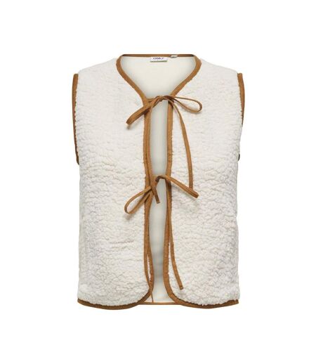 Gilet beige femme only agate