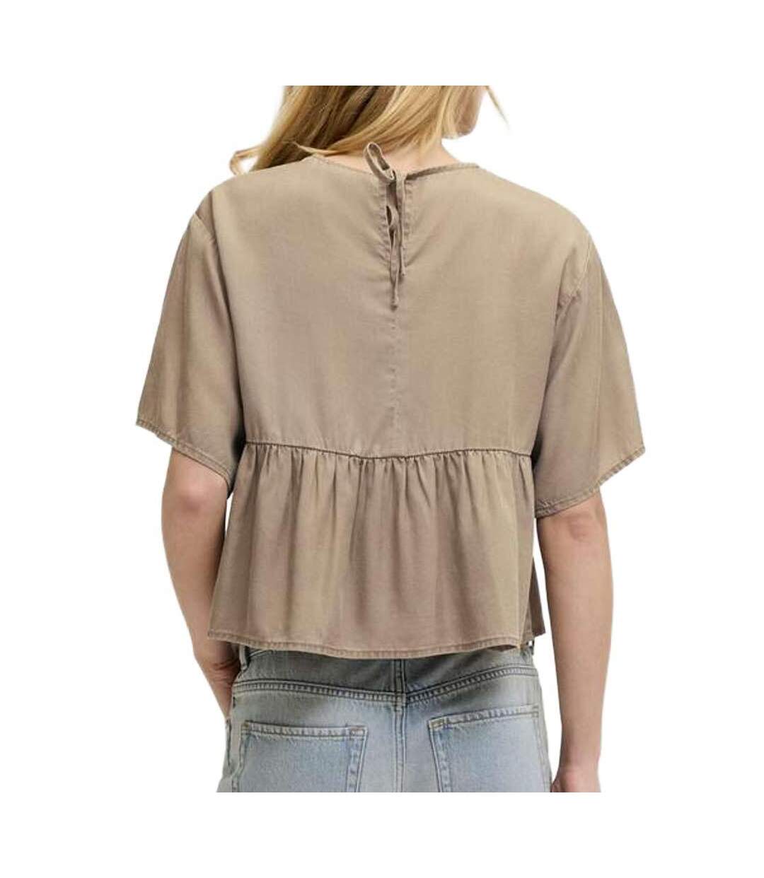 Blouse grise femme jjxx jxsigrid-2
