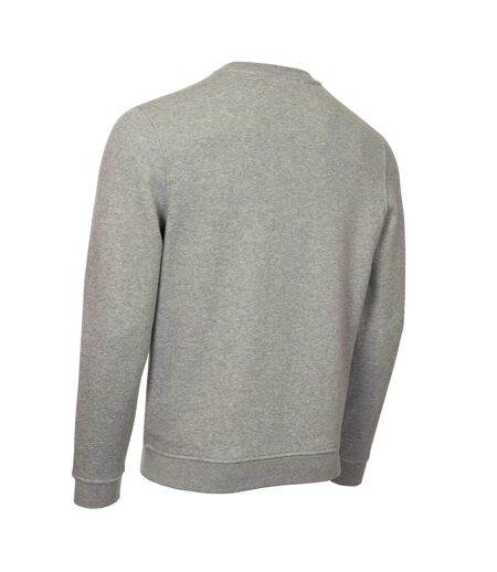 Pull Motif/style Logo Brodé Homme Gris Chiné Calvin Klein