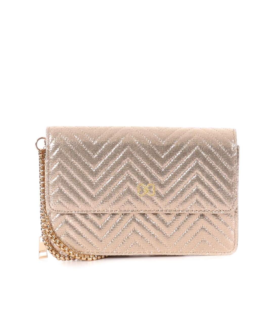 Sac à Bandoulière Doré Femme Stella Green Chevron - Taille unique