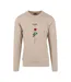 Mens Rose Crew Neck Sweatshirt Dark Sand Lost Youth-1