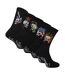 5 Pack Mens Crew Socks Skull Pattern Soft Breathable Casual Socks-1