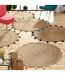 Tapis Rond Déco en Jute Shira 120cm Noir-4