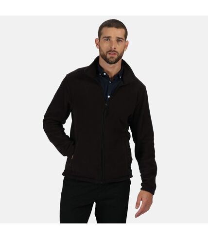 Regatta Mens Plain Micro Fleece Full Zip Jacket (Layer Lite) (Black) - UTRG1551