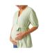 Blouse de grossesse verte femme mamalicious mercy lia-1