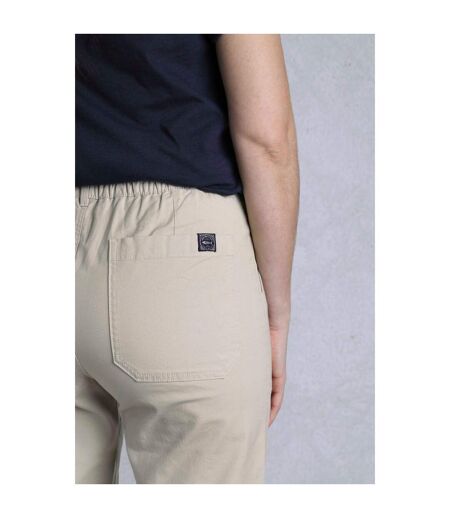 Womens/ladies malorri organic cotton trousers stone Weird Fish