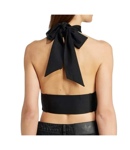 Débardeur noir femme adidas halterneck
