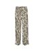 Pantalon fluide beige/noir/orange à motifs femme vero moda easy joy-1