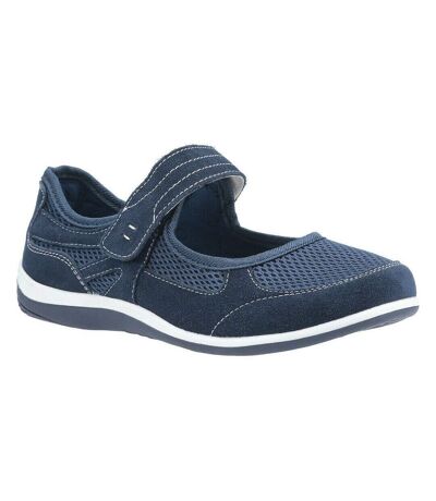 Fleet & Foster Womens/Ladies Morgan Touch Fastening Suede Shoe (Navy) - UTFS7198