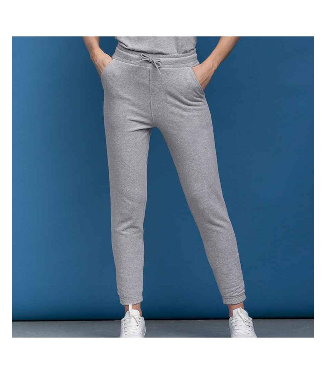 Pantalon de jogging adulte gris chiné SF