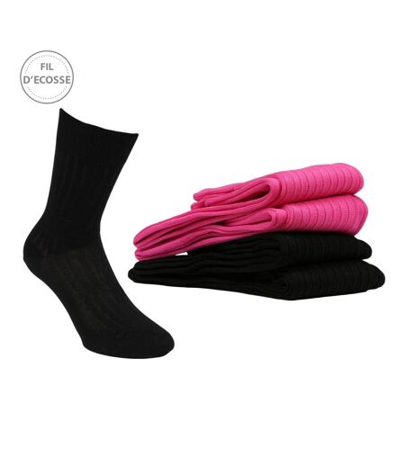 Chaussettes Homme Lot de 4 Fil d'Ecosse