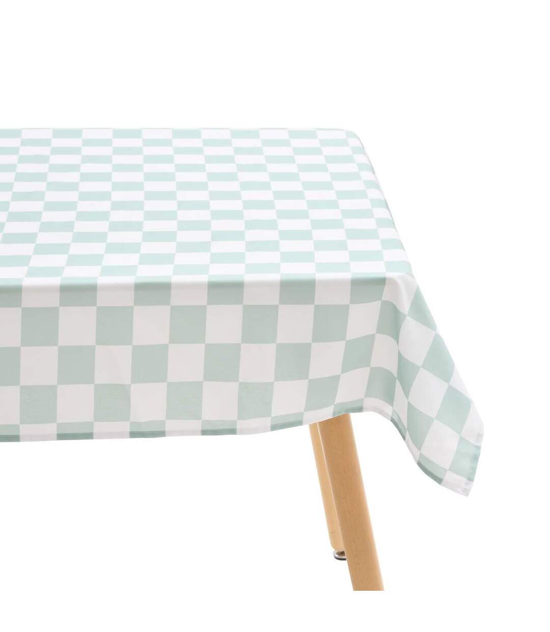 Nappe Antitache Imprimé Della Pasta 150x300cm Vert Céladon-1