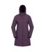 Womens/ladies fern longline soft shell jacket purple Mountain Warehouse