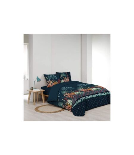 Parure de Lit 3 Pièces Floriana 240x220cm Bleu