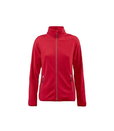 Womens/ladies Twohand Fleece Jacket Red Printer RED