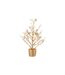 Plante Artificielle Arbre & Feuilles 44cm Or