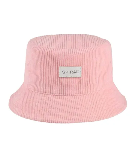 Bob Motif/style Côtelé Wordmark Femme Rose Spiral