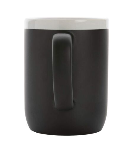 Contrast rim ceramic 300ml mug one size black/white XD Collection