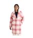 Womens/ladies Plaid Coat Pink Hugo-2