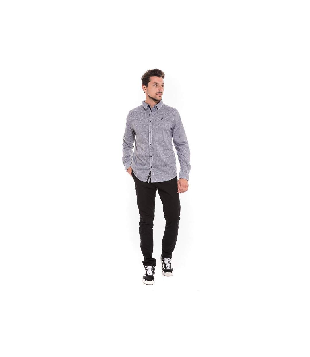 Chemise manches longues carreaux TENOBI-4