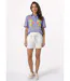Blouse coton léger, broderies fluo-3