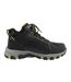 Mens Selmen Melano Leather Hiking Boots Black Skechers-1