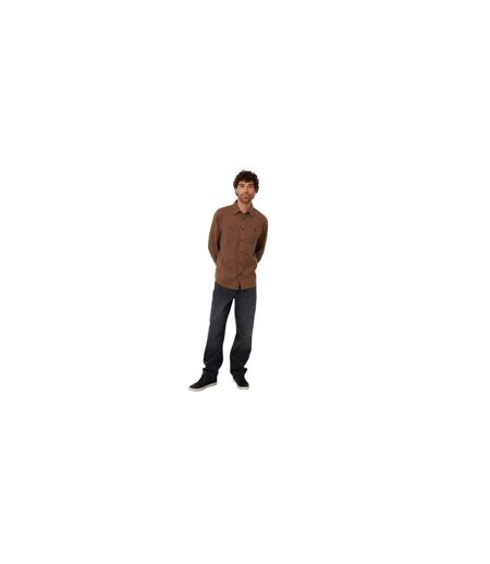 Chemise Manches Longues Firfield Homme Marron Threadbare