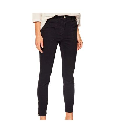 Pantalon Noir Femme Tommy Hilfiger Cotton Stretch Cargo - 34