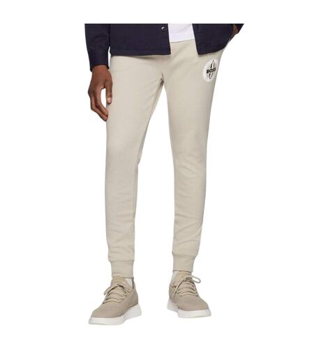 Mens Javan Tracksuit Bottoms Beige Boss