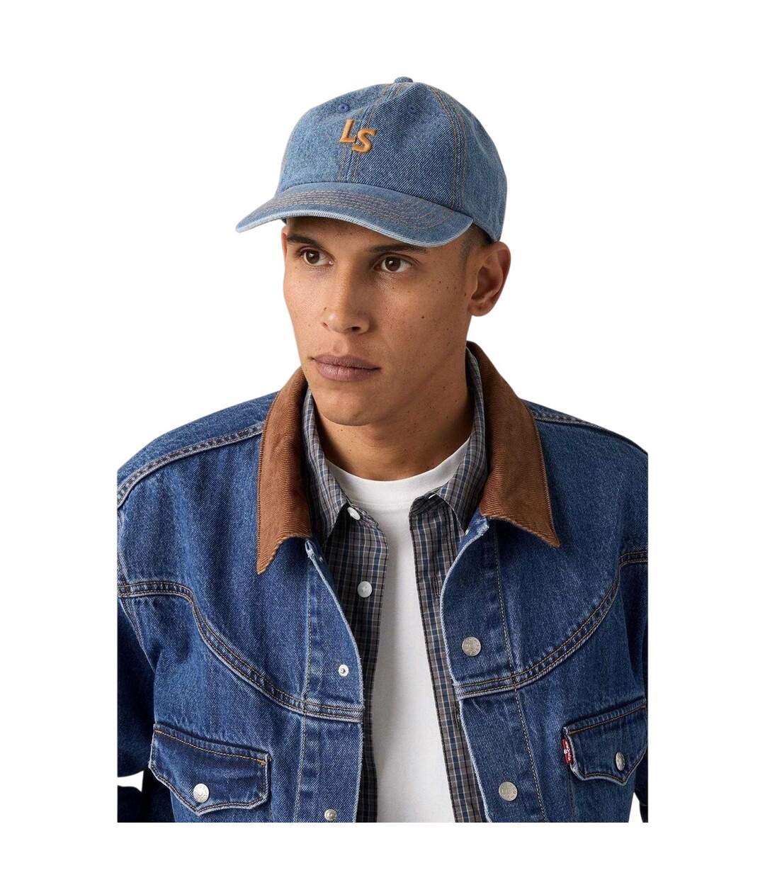 Casquette De Baseball Motif/style Monogramme Bleu Indigo Levis-4