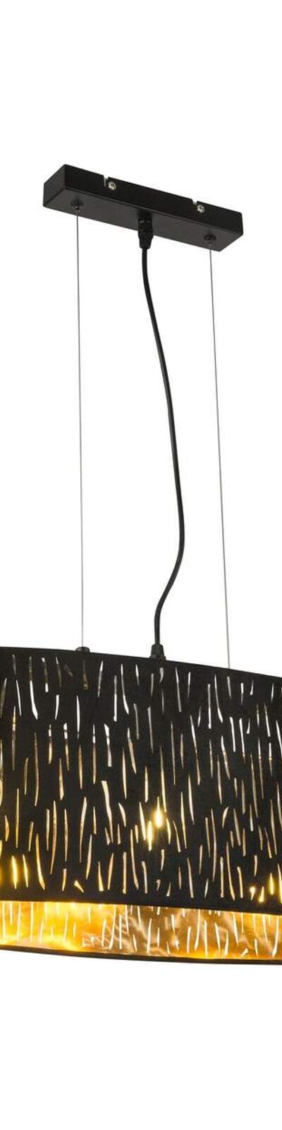Suspension en velours design Tuxon - L. 65 x H. 140 cm - Noir